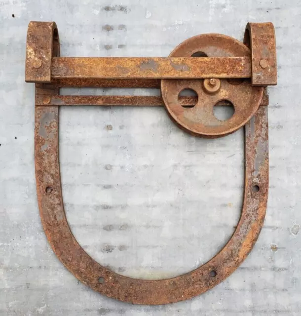 Original Barn Door Roller Horse Shoe Style 4.75" Wheel 11.25" Wide  Single