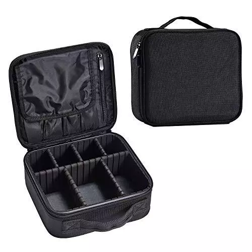 Joligrace Makeup Bag Cosmetic Case Vanity Travel Beauty Box Make Up Train Case