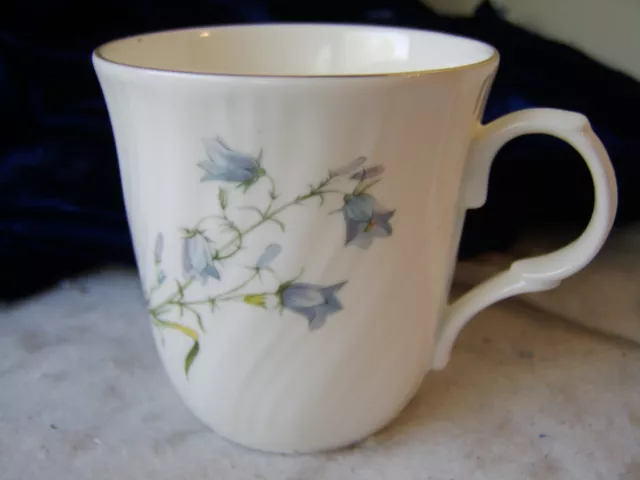 Sadler Wellington Fine Bone China Mug / Blue Bell Flowers Mug Cup - England