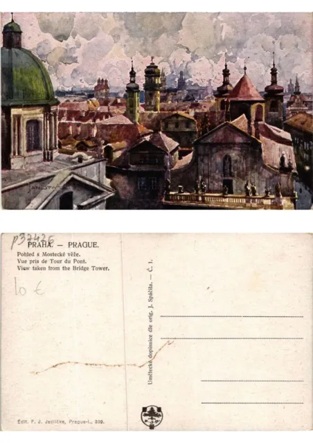 CPA AK Czechoslovakia - Praha - View taken from the bridge Tower (694201)
