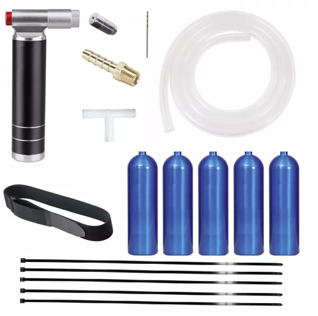 Mini Nano NOS Kit 49-25cc-- Nano Nitrous Oxide Intake Boost w/5 NOx Bottles