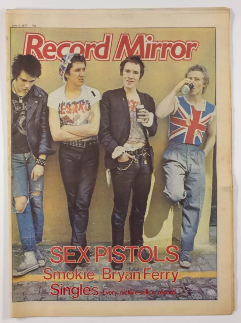 Sex Pistols BRYAN FERRY Peter Frampton JOHNNY THUNDERS ~ RECORD MIRROR 1977 June