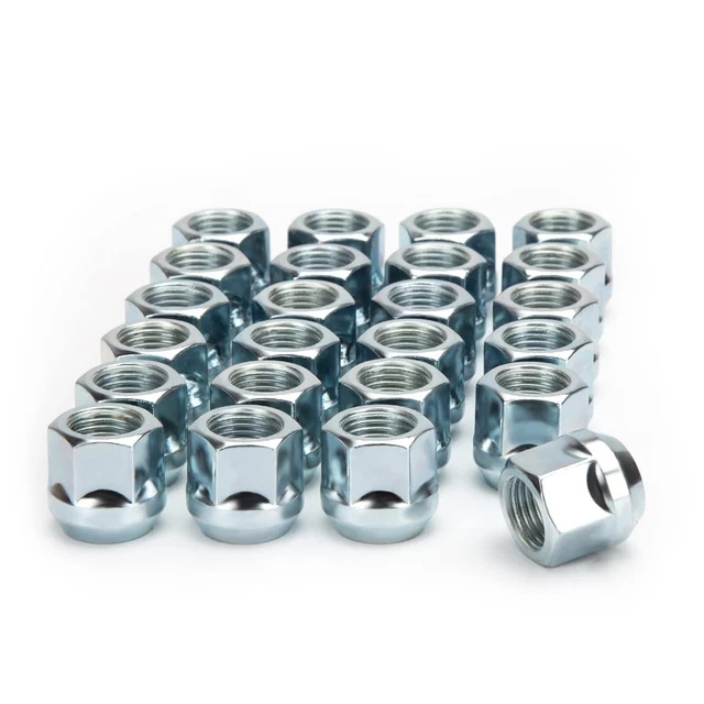 M14x1.5 Lug Nuts, 24pcs 14-1.5 Open End Aftermarket Wheel Lugnuts 21