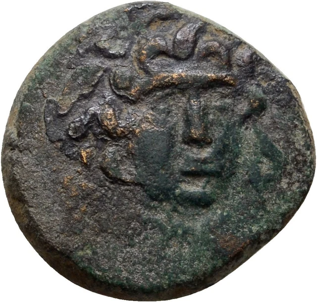 Macedonia Anfipoli Gorgoneion Athena Bronzo 21 mm/8,5 g Originale #FER69