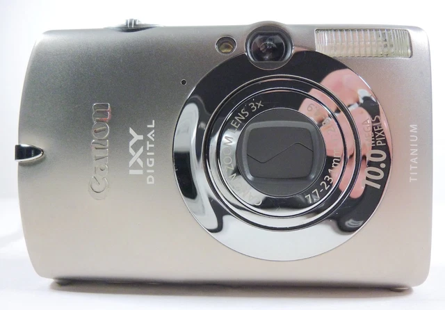 【希少】Canon IXY DIGITAL1000 TITANIUM CANON IXY DIGITAL 1000 Titanium Compact Digital Camera 10MP Tested