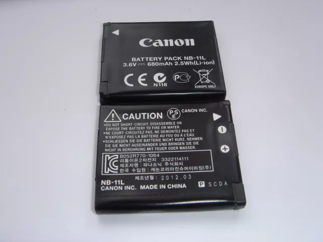 Batterie D'ORIGINE CANON NB-11L GENUINE battery AKKU ACCU PowerShot A2400 IS