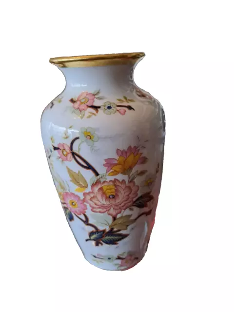 Royal Porzellan:schöne Blumenvase mit umlaufenden Blumendekor und Goldrand "KPM" 3