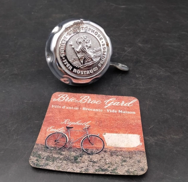 NOS SONNETTE XL Timbre Coucou Afa Bell Chromé N.129 Old Bike Solex