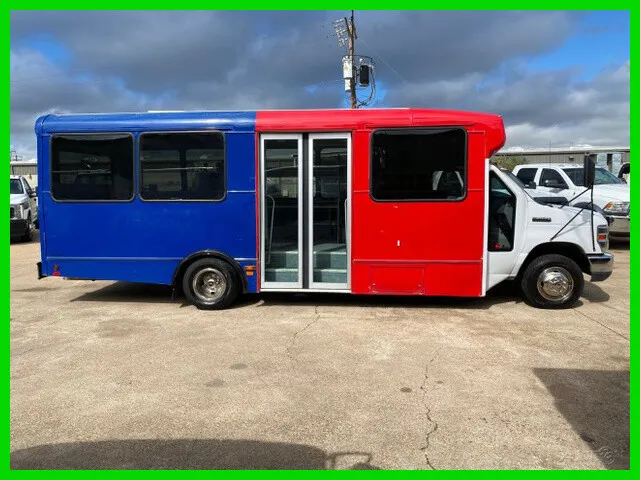 2016 Ford Econoline Commercial Cutaway 14 Passenger Shuttle Bus Passenger Van Da