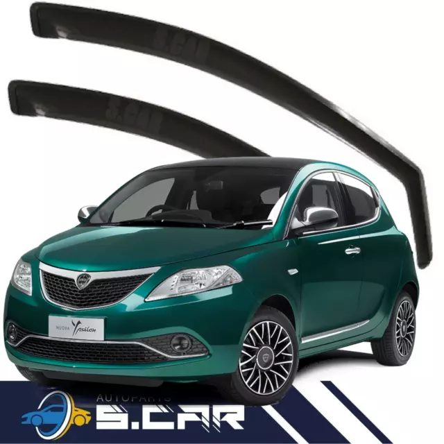 FARAD Deflettori Aria Per Lancia Ypsilon da 2011 Antivento Antiturbo Fume' 12574