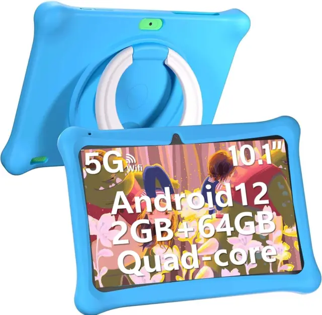 Android 12 10.1" Kids Tablet Installed Parental Control 2GB+32GB Quad-Core Wi-Fi