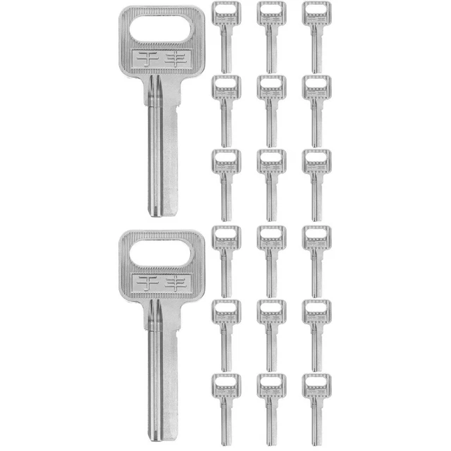 20 pz chiave vuota porta casa chiave vuota casa bianca serrature strumenti