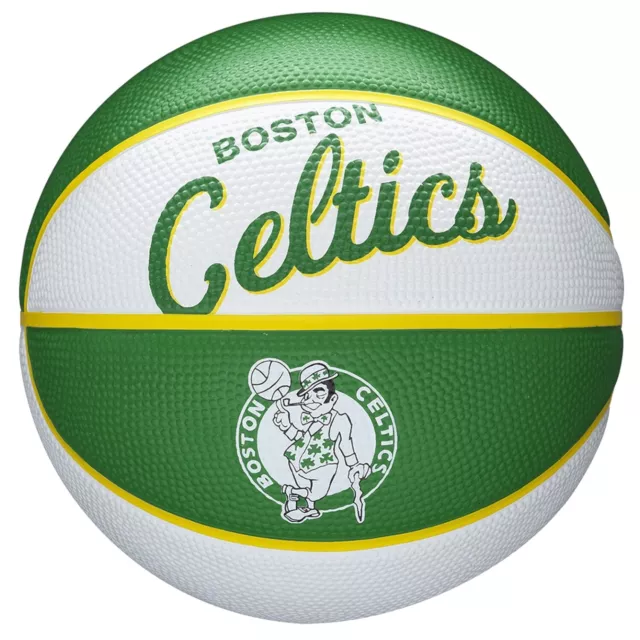 Wilson NBA Team Retro Boston Celtics Mini WTB3200XBBOS, ballons de basket, Vert