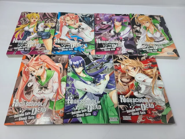 MANGA High School of the Dead Books 1-7 in 2 Full Color OMNIBUS Editions  1-2 HC by Daisuke Sato: New Hardcover