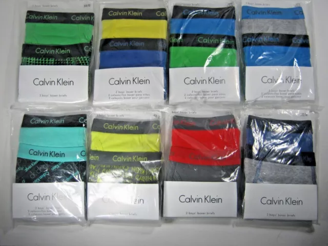 Calvin Klein CK 2 Boy's Boxer Briefs Underwear New Size XS S M L XL