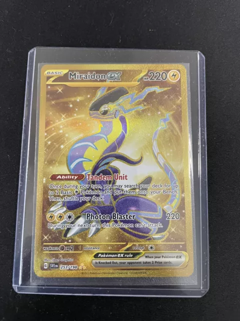 Miraidon Pokemon Card Gold FOR SALE! - PicClick