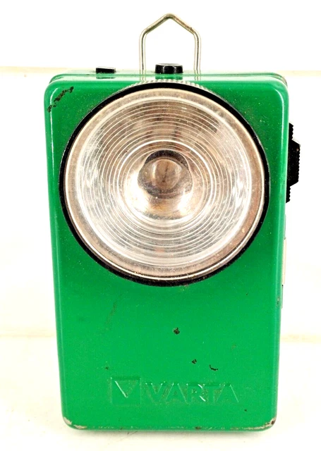 Ancienne Lampe De Poche Wonder Bearn En Tôle Rouge - Vintage Testée Fonctionne