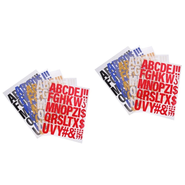 10 Pcs Applique Letter Iron On Patches for Decor DIY Clothing Clothes