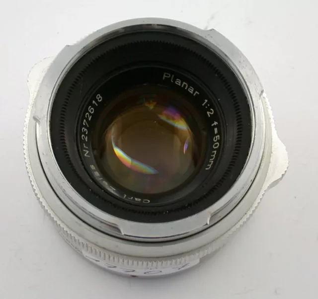 Carl ZEISS IKON Contarex Planar 2/50 50mm F2 good version 30 cm READ !! /1222