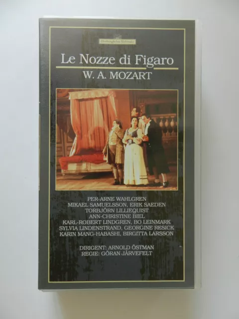 VHS Video Kassette Le Nozze di Figaro Mozart Wahlgren Samuelsson Östman