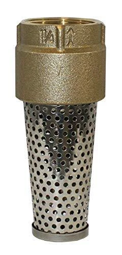 Válvula de pie de latón sin plomo MFG FVNL125 1-1/4 serie 710 1.25