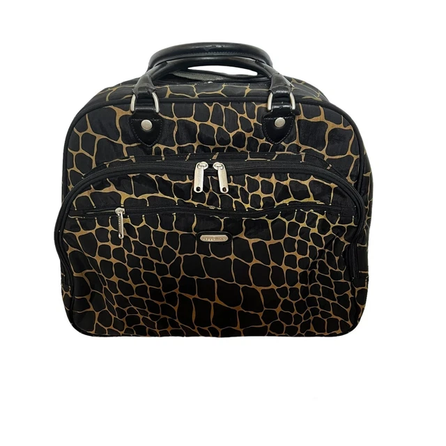 Baggallini Rolling Cary On Travel Bag Suitcase Laptop Tote Bag Giraffe Luggage