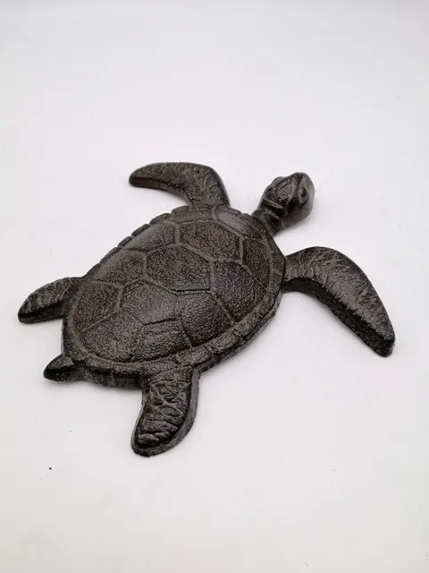 Comfy Hour Antique and Vintage Ocean Collection Cast Iron Ocean Turtle Figurine, 4