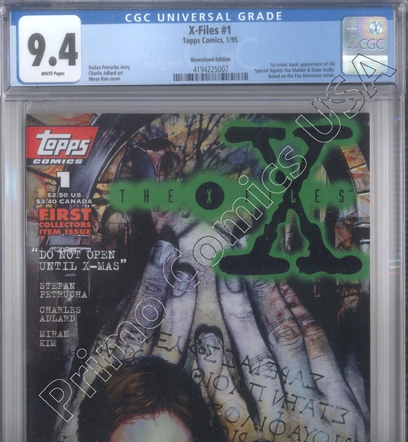PRIMO: X-FILES #1 Newsstand Edition 1995 Topps comics CGC 9.4 NM