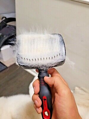 Deshedding Dog Brush, Self Cleaning Slicker Brush plus Undercoat Rake, Huskies