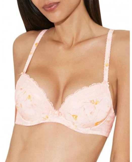 AUBADE SOUTIEN GORGE PUSH UP TAILLE 95B MODELE FLEURS DE PLAISIR REF FA18