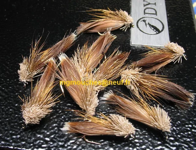 Peche Mouches - Sedges Canard Cane Chevreuil Classiques - Parachutes - Pardo 3