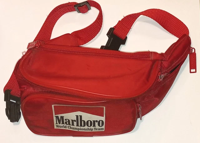 Sac à Dos Vintage Marlboro Musique Années 90 - Rouge - Neuf Jamais Porté - Style Rétro