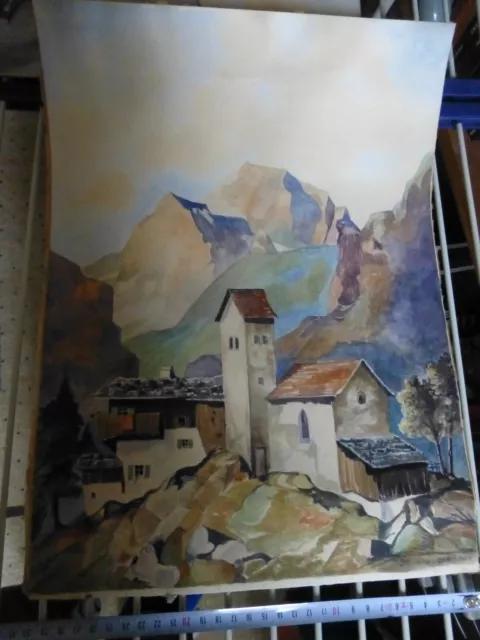 Aquarellbild von JAK Hecker von 1941