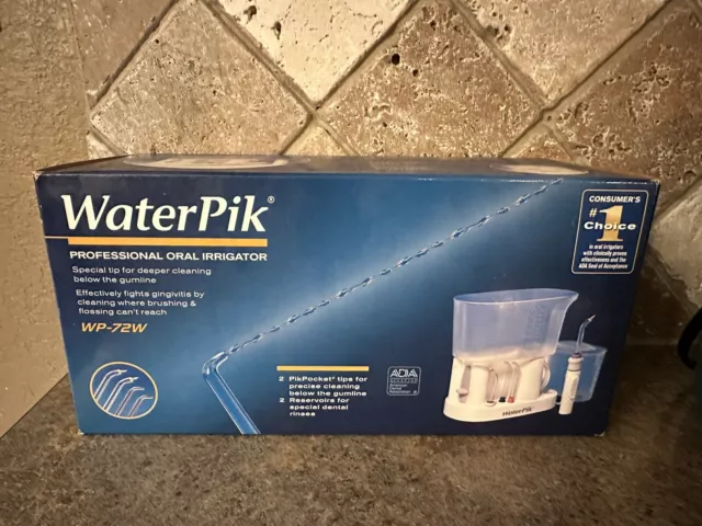 1999 Waterpik Family Oral Cleaning System Teeth Irrigator Flosser WP-70W New...