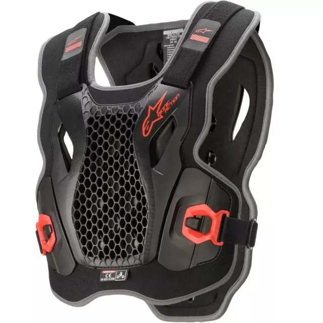 Alpinestars MX Bionic Action Black/Red Off Road Motocross Chest Protector