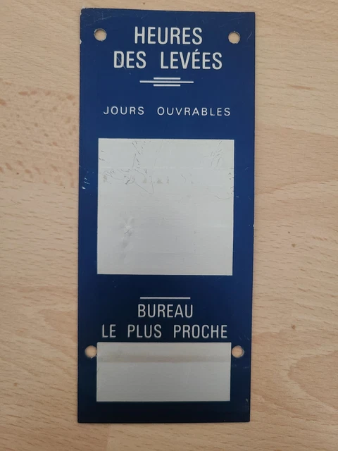 Plaque De Boîte Aux Lettres 10 X 2,5 Cm 15 Couleurs Gravure En Ligne