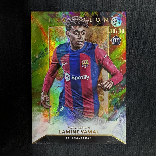 2023-24 TOPPS FINEST UEFA LAMINE YAMAL #A-LY Rookie RC Auto Refractor