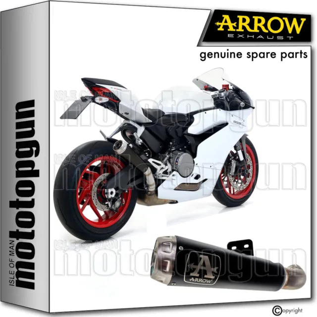 Exhaust black nichrom steel end cap pro-race arrow ducati panigale 959 16/19