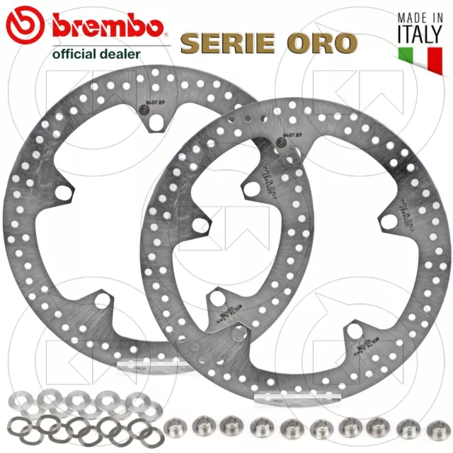 Coppia Dischi Freno Anteriore Brembo Serie Oro Bmw S 1000 Rr 2013-2017