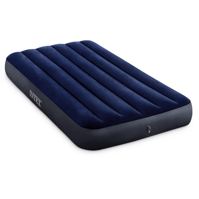 INTEX 10 INCH DuraBeam Standard Downy Air Mattress, Twin (Pump Not