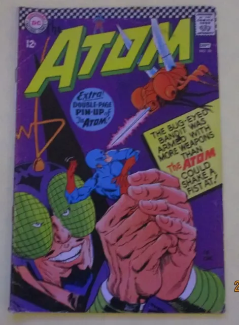 THE ATOM # 26 DC Comics Sep '66 - GIL KANE art VG - Silver Age w/ pin-up pages