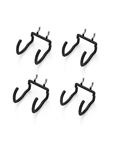 Peg Board Tool Utility Hooks Pegboard Accessories 4pc Black Shovel Hammer Drill