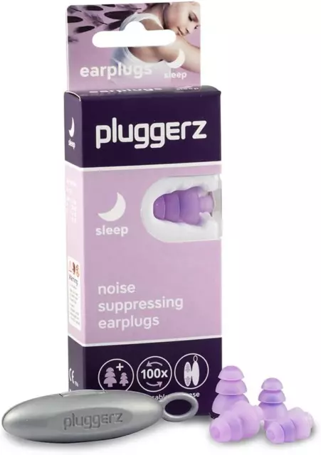 Pluggerz Earplugs Sleep, Purple