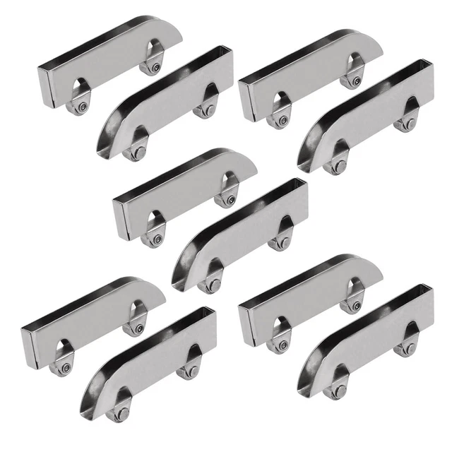 4 Jeux De Roulettes Pour Porte Coulissante Uxcell - Acier Inox Et Nylon - 24mm