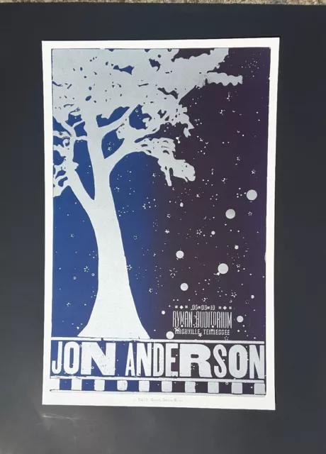 JON ANDERSON YES & VANGELIS Hatch Show Print RYMAN Nashville 2019 Concert Poster JON ANDERSON YES & VANGELIS Hatch Show Print RYMAN Nashville 2019 Concert Poster
