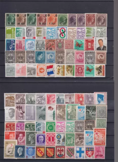 Sammlung  Freimarken  aus  aller  Welt  postfrisch  100  Stück      Lot133