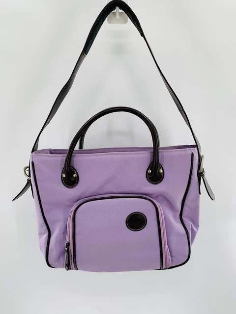 Bolso de Mano Mimi Memories In Motion Púrpura Reserva de Residuos Artesanal Almacenamiento