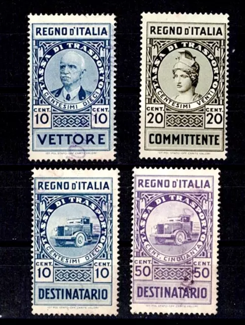 Italy 1936 Revenue Stamps For Trucking Mint / Used