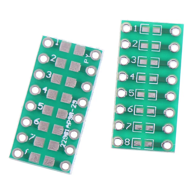 10Pcs SMD/SMT components 0805 0603 0402 to DIP adapter PCB board converter BI_HH