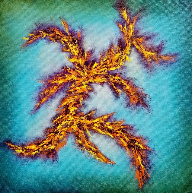 Peinture sur toile, tableau abstrait, tableau peinture